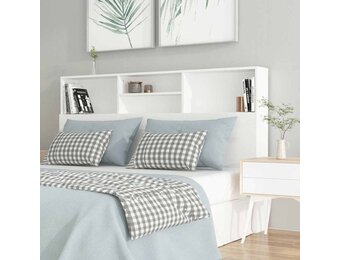 vidaXL Hoofdbordkast 160x19x103,5 cm wit