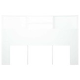 vidaXL Hoofdbordkast 160x19x103,5 cm wit