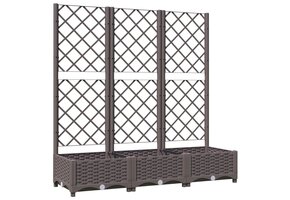 Plantenbak met latwerk 120cm Bruin - 34% Korting