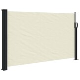 vidaXL Windscherm uittrekbaar 120x600 cm crème