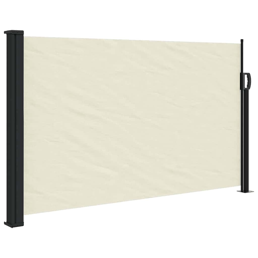 vidaXL Windscherm uittrekbaar 120x600 cm crème