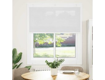 vidaXL Plissé rolgordijn 120x150 cm stofbreedte 119,4cm polyester wit
