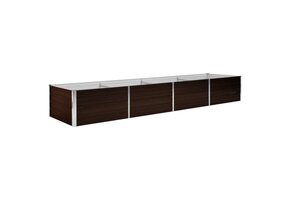 Verhoogde Plantenbak 320x80x45 cm Staal Bruin - 34% Korting!