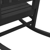 vidaXL Tuin schommelstoel Zwart HDPE