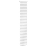 vidaXL Zebra rolgordijn 45x200 cm stofbreedte 40,9 cm polyester wit