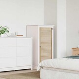 vidaXL Kastdeur Naturel 110 x 49,5 cm Massief grenenhout