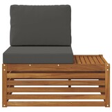 vidaXL Buiten Eindbank Naturel 91 x 63 x 73 cm Massief Acaciahout