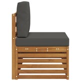 vidaXL Buiten Eindbank Naturel 91 x 63 x 73 cm Massief Acaciahout