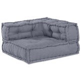 vidaXL Modulair Sofabet Stof Grijs 70 x 70 x 56 cm