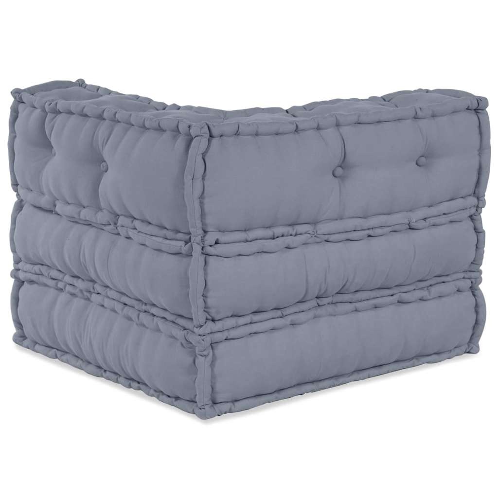 vidaXL Modulair Sofabet Stof Grijs 70 x 70 x 56 cm