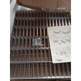 vidaXL Dierenverblijf 12 panelen 54x60 cm gegalvaniseerd ijzer