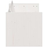 vidaXL Tuinbank 3-zits 189x60x62 cm massief grenenhout wit