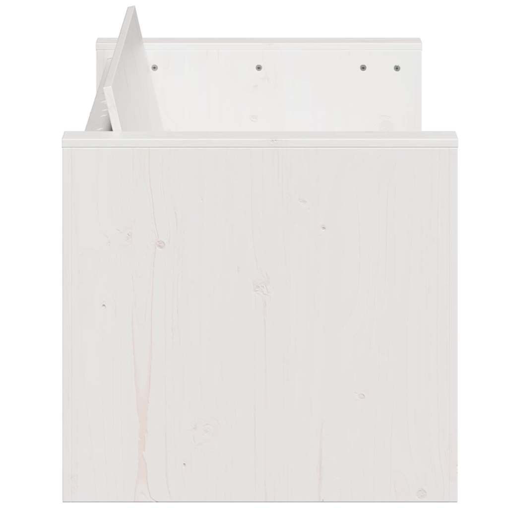 vidaXL Tuinbank 3-zits 189x60x62 cm massief grenenhout wit
