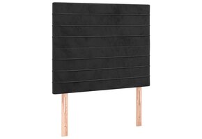 Hoofdbord fluweel zwart 90x5x118/128 cm - 39% korting