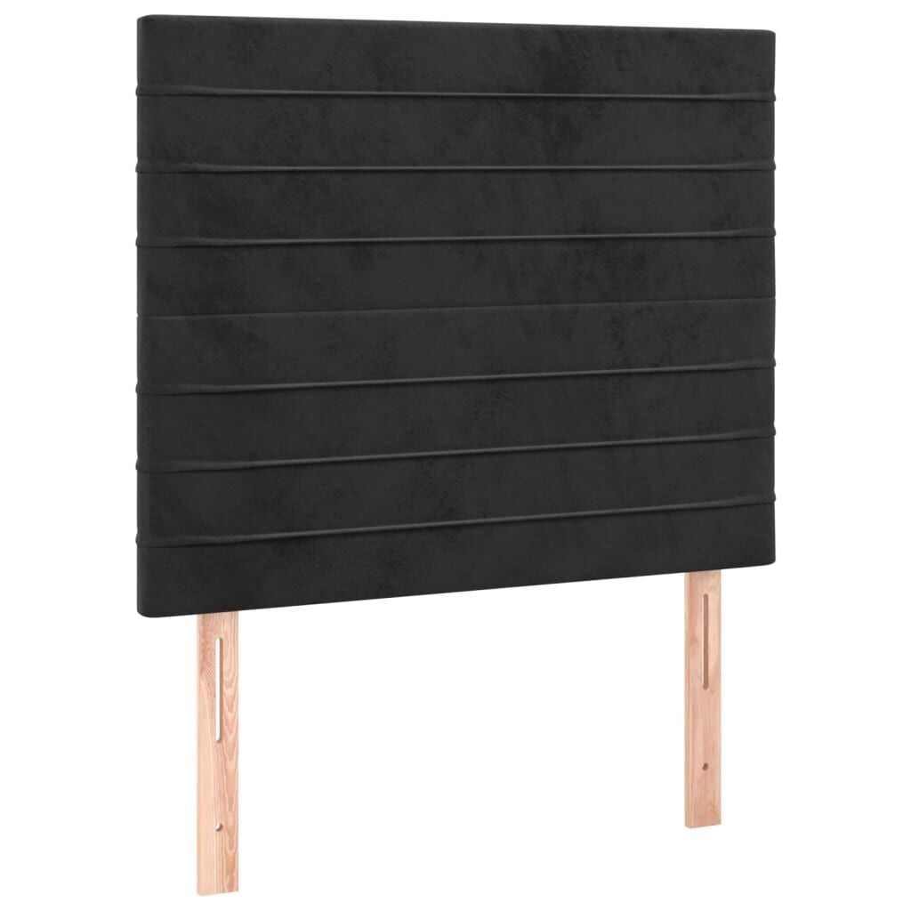 vidaXL Hoofdbord zwart 90x5x118/128 cm fluweel