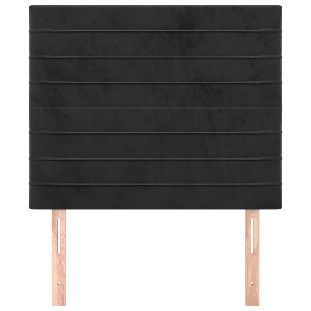 vidaXL Hoofdbord zwart 90x5x118/128 cm fluweel