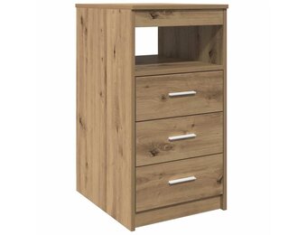 vidaXL Ladekast 40x50x76 cm bewerkt hout artisanaal eikenkleur