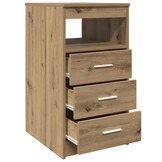 vidaXL Ladekast 40x50x76 cm bewerkt hout artisanaal eikenkleur