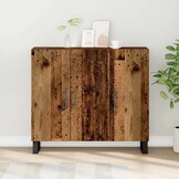 vidaXL Dressoir Oudhout 90 x 34 x 80 cm Bewerkt hout