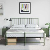 vidaXL Nachtkastjes 2 st 34,5x39x44 cm staal groen