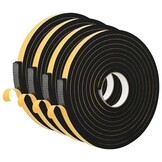 vidaXL Zelfklevende schuimtape 4 st Zwart 20mm x 5m CR Schuim