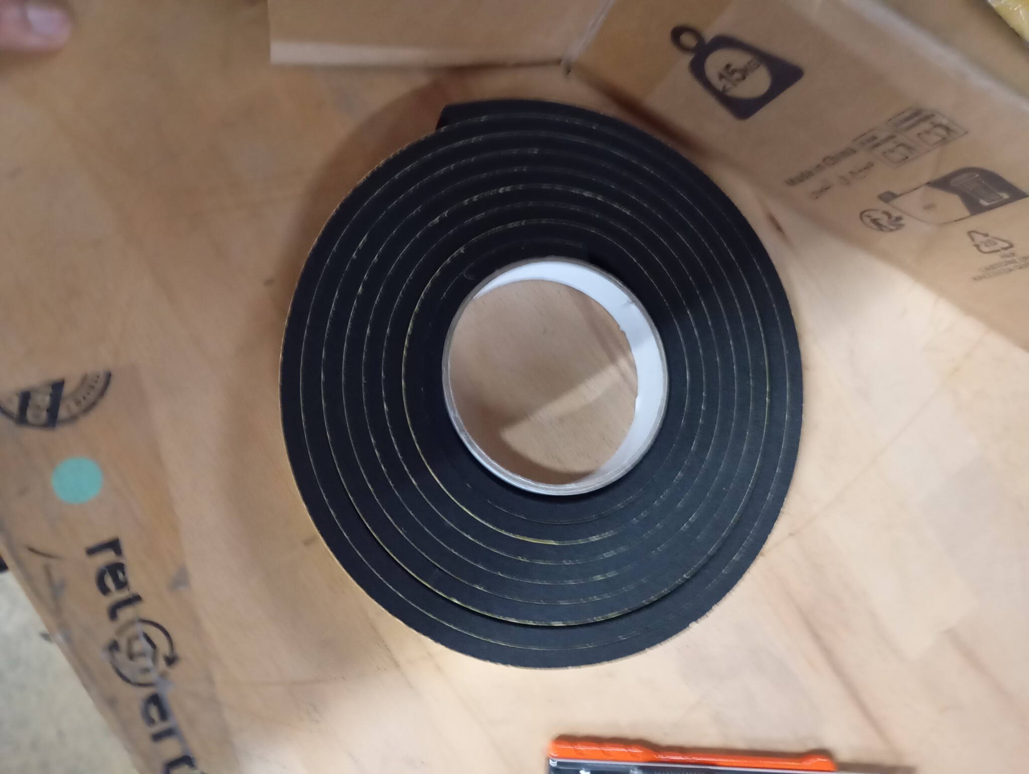 vidaXL Zelfklevende schuimtape 4 st Zwart 20mm x 5m CR Schuim