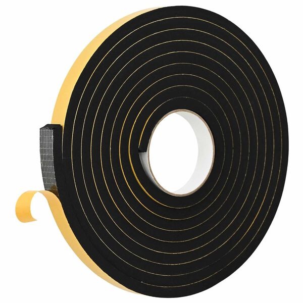 vidaXL Zelfklevende schuimtape 4 st Zwart 20mm x 5m CR Schuim