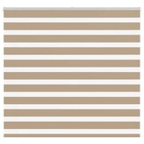 vidaXL Zebra Blind 155x150 cm stofbreedte 150,9 cm polyester zandbruin