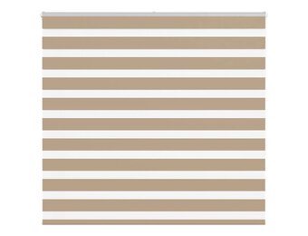 vidaXL Zebra Blind 155x150 cm stofbreedte 150,9 cm polyester zandbruin