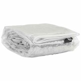 vidaXL Plantenafdekking met zeilringen 2x6 m PVC