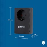 UNITEC Startstroombegrenzer en inschakelstroombegrenzer (230V ~/16A, adapterstekker, stroombegrenzer, overspanningsbeveiliging)