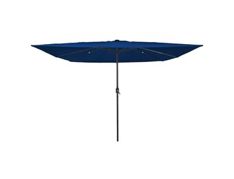vidaXL Tuinparasol 295 x 295 x 245 cm Polyester en staal Azuurblauw
