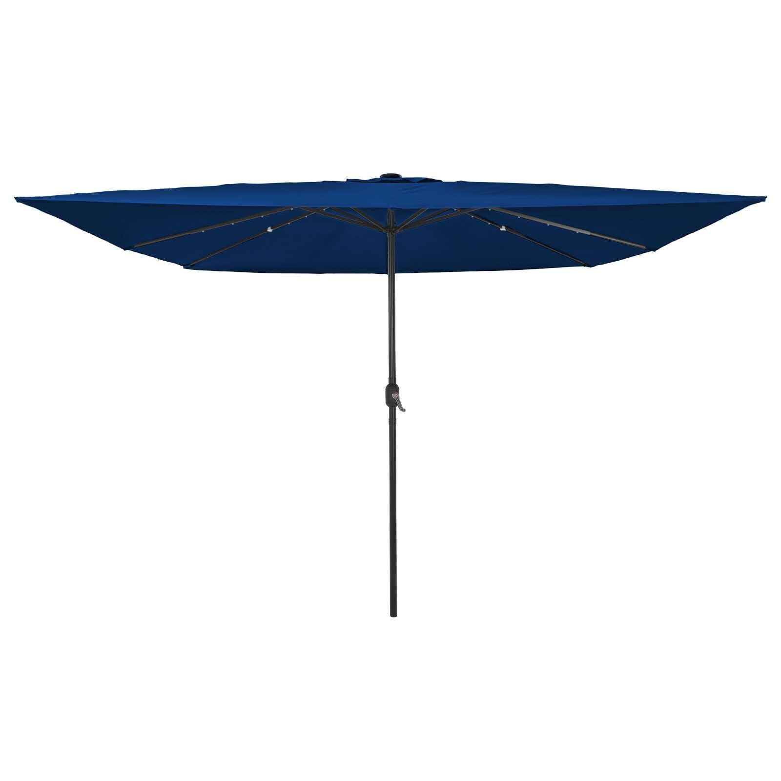 vidaXL Tuinparasol 295 x 295 x 245 cm Polyester en staal Azuurblauw