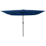 vidaXL Tuinparasol 295 x 295 x 245 cm Polyester en staal Azuurblauw
