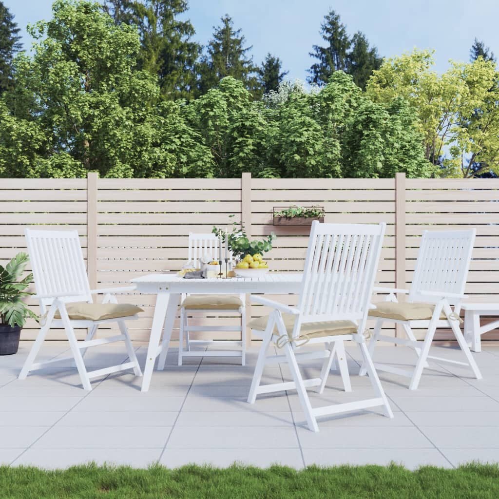 vidaXL Palletkussens 4 st 50x50x7 cm oxford stof beige