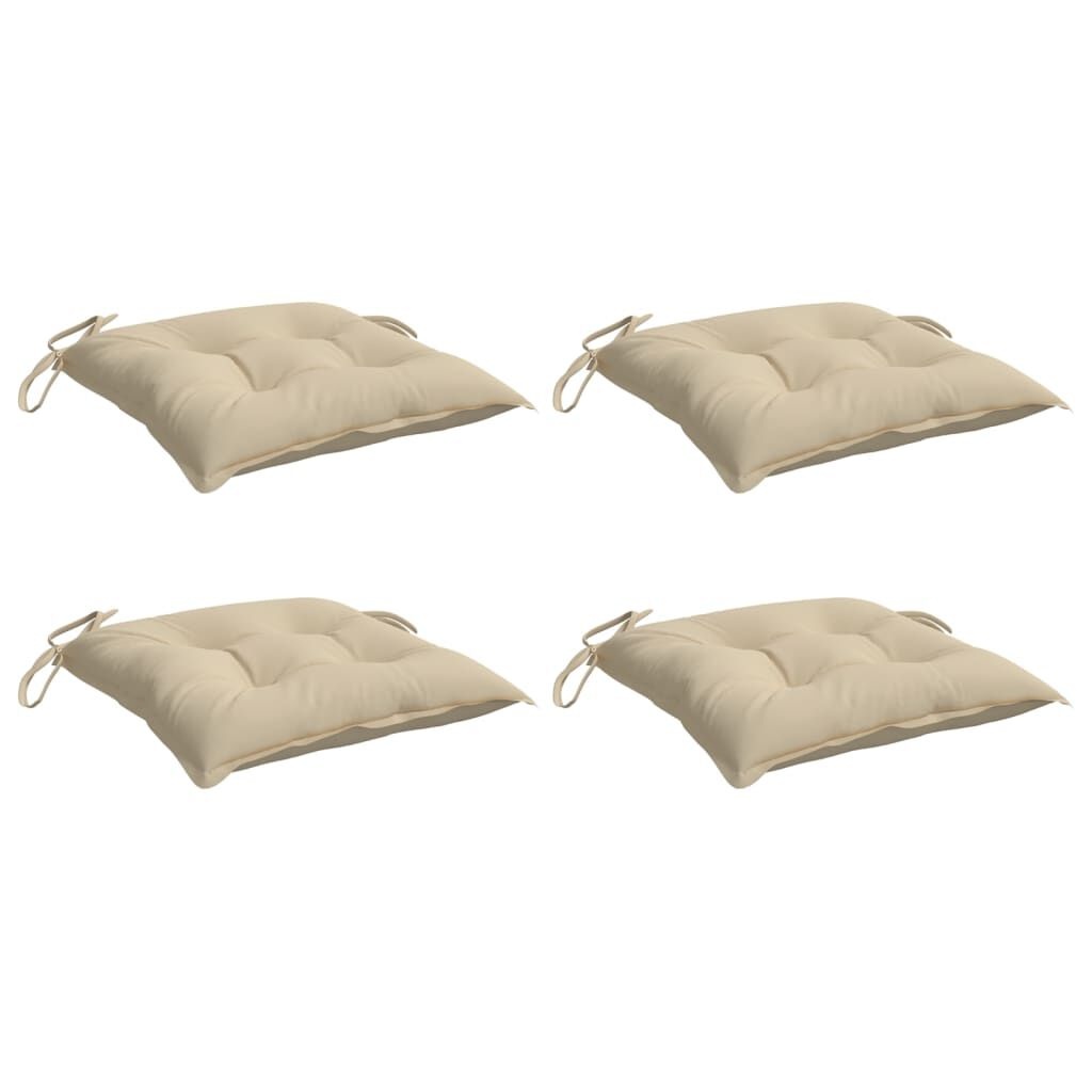 vidaXL Palletkussens 4 st 50x50x7 cm oxford stof beige
