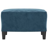 vidaXL Voetenbank 60x50x41 cm fluweel blauw