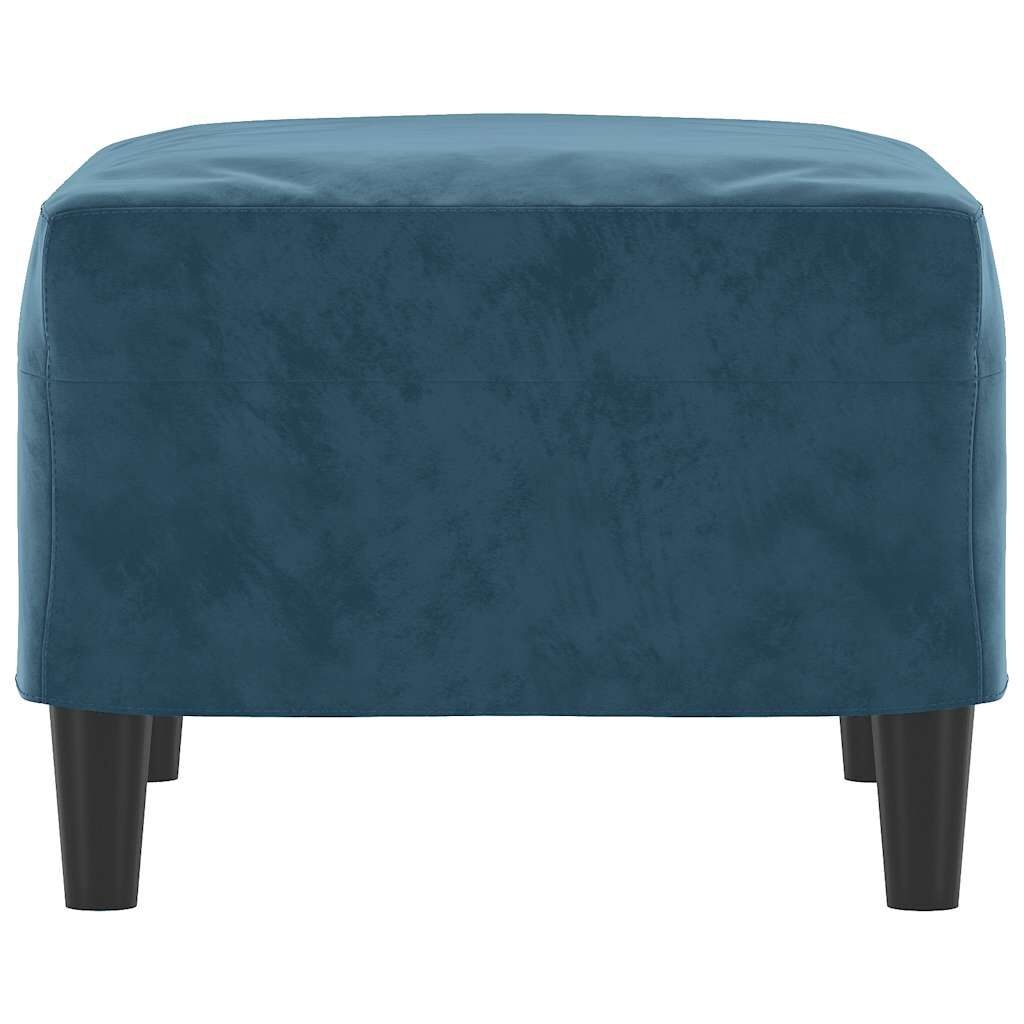 vidaXL Voetenbank 60x50x41 cm fluweel blauw