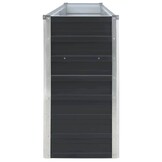 vidaXL Plantenbak verhoogd 320x40x77 cm gegalvaniseerd staal antraciet
