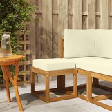 vidaXL Buitenstoolbank Massief Acaciahout Naturel