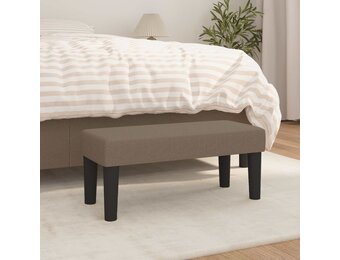 vidaXL Bankje 70x30x30 cm stof taupe