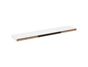vidaXL Wandschap zwevend 120x23,5x3,8 cm MDF hoogglans wit