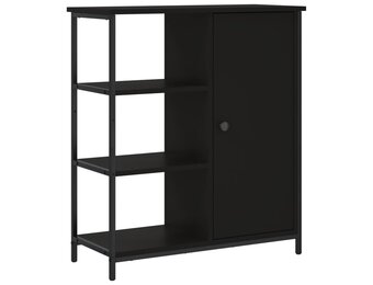 vidaXL Dressoir 70x30x80 cm bewerkt hout zwart