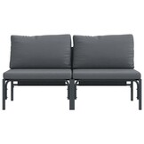 vidaXL Stalen Buitenbank Antraciet 160x80 cm - 35% Korting