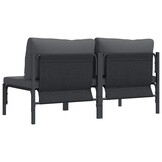 vidaXL Stalen Buitenbank Antraciet 160x80 cm - 35% Korting