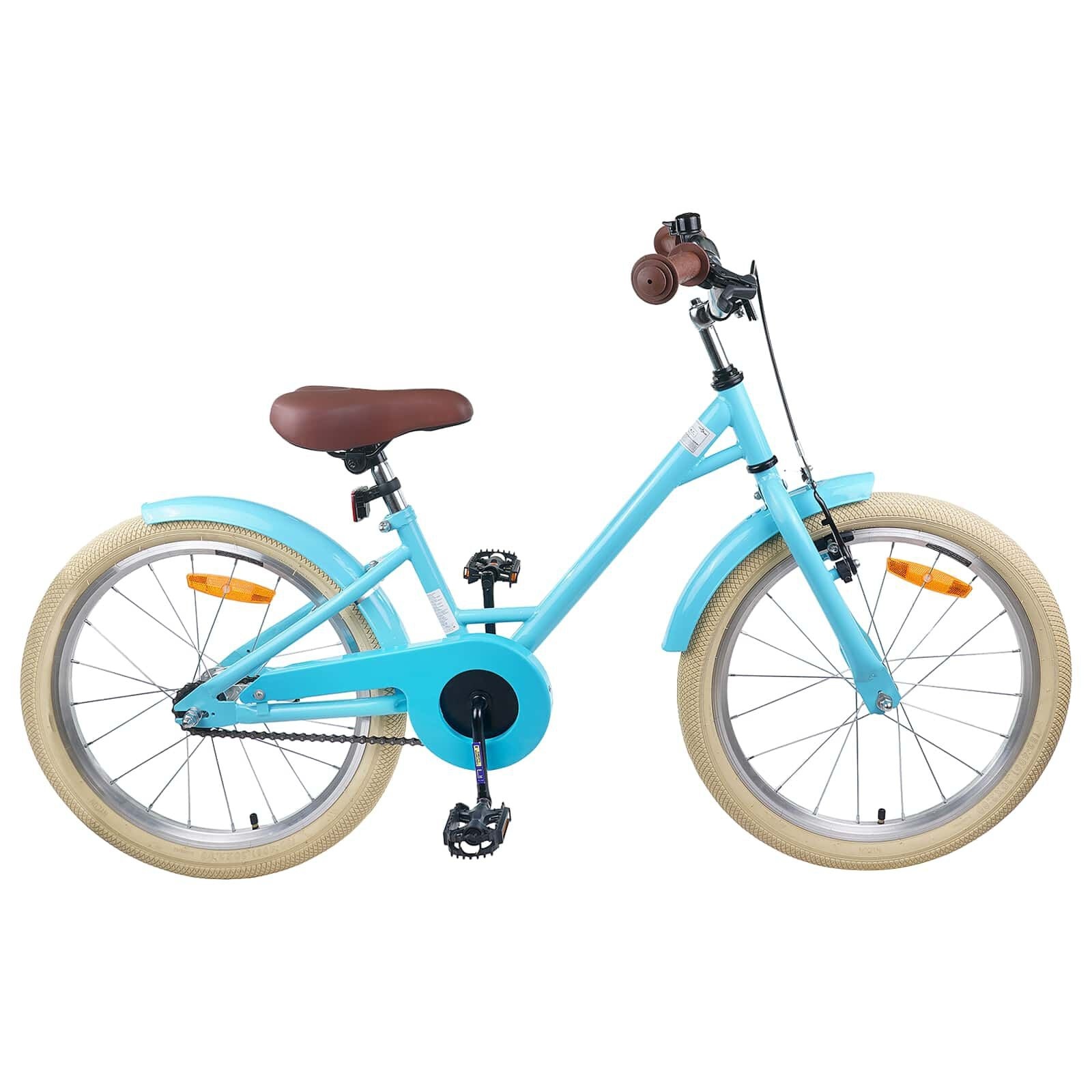 vidaXL Kinderfiets 22 Inch voor 7-12 jaar oud Lichtblauw