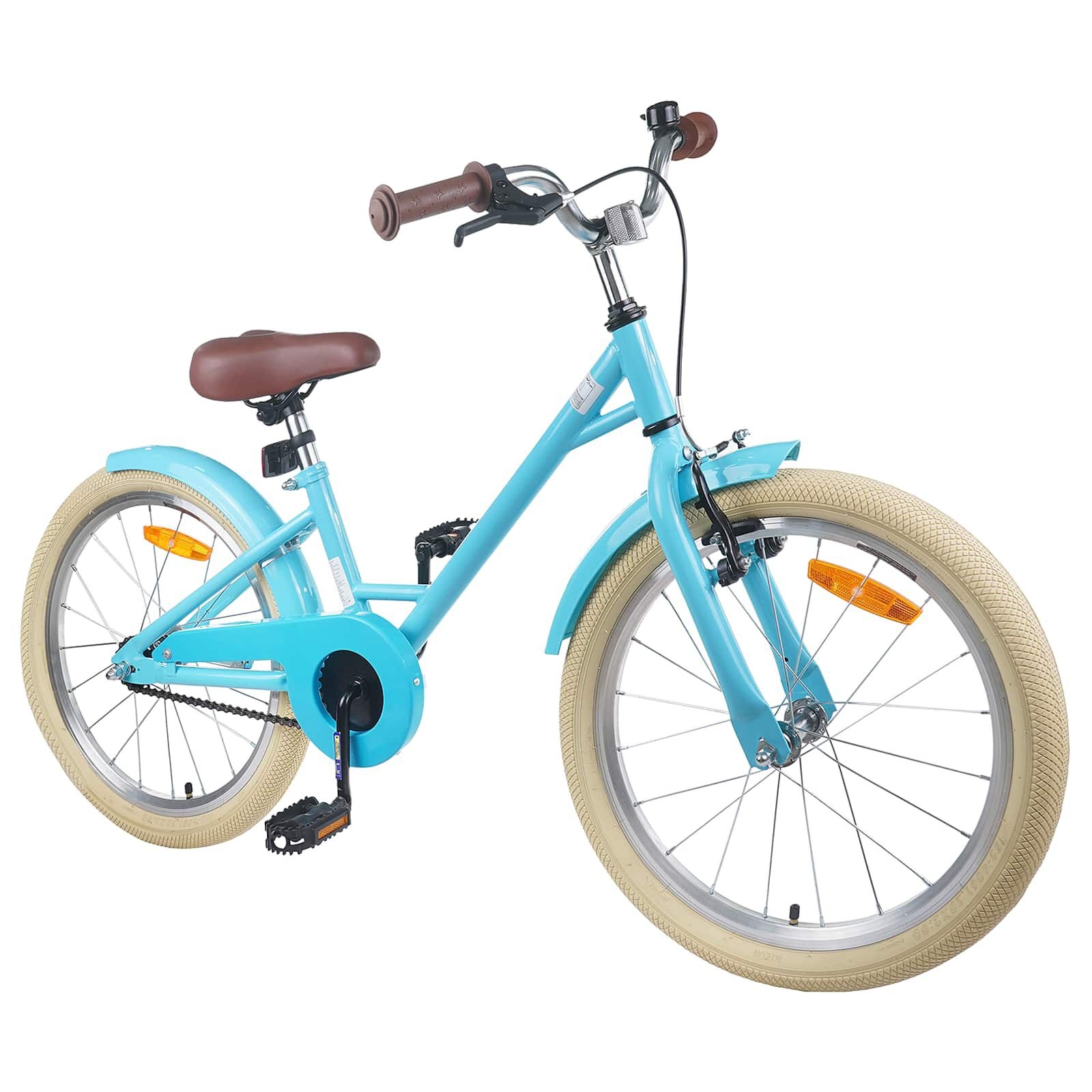 vidaXL Kinderfiets 22 Inch voor 7-12 jaar oud Lichtblauw