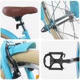 vidaXL Kinderfiets 22 Inch voor 7-12 jaar oud Lichtblauw