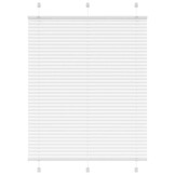 vidaXL Plissé rolgordijn 105x150 cm stofbreedte 104,4cm polyester wit