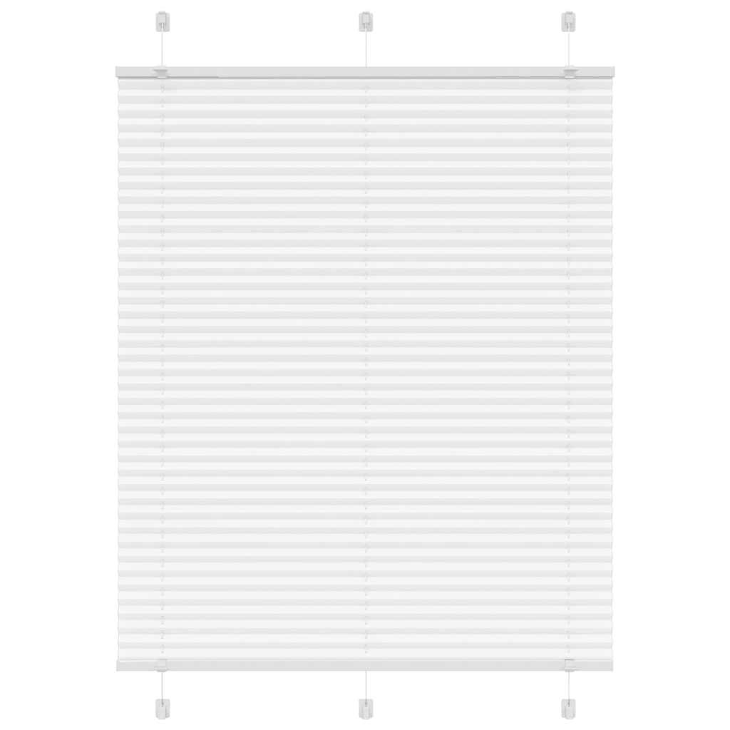 vidaXL Plissé rolgordijn 105x150 cm stofbreedte 104,4cm polyester wit